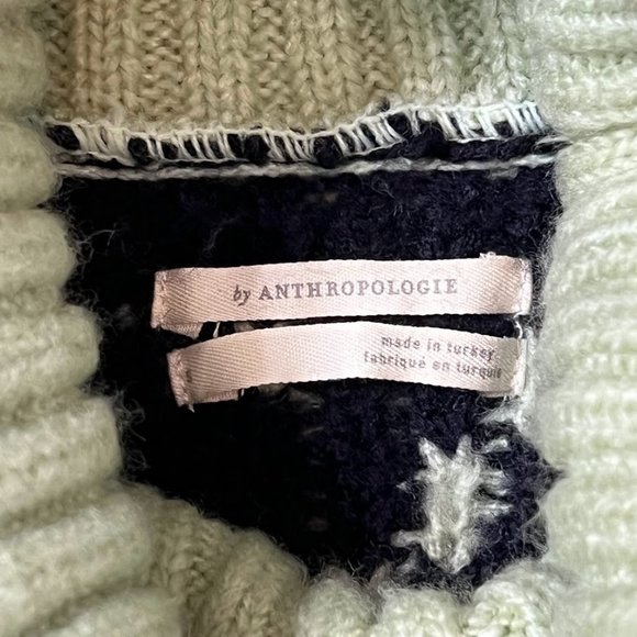 Anthropologie Fair Isle Turtleneck Tunic Sweater Size S NWT - Picture 5 of 11